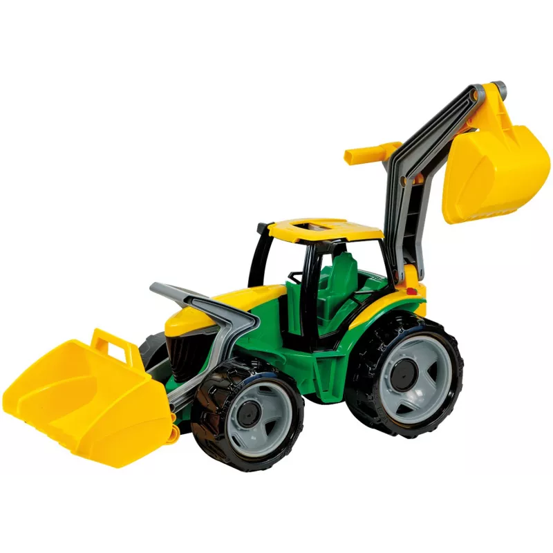 Traktori Lena GIGA TRUCKS ZL-02080 etukuormaajalla & kaivinkoneella