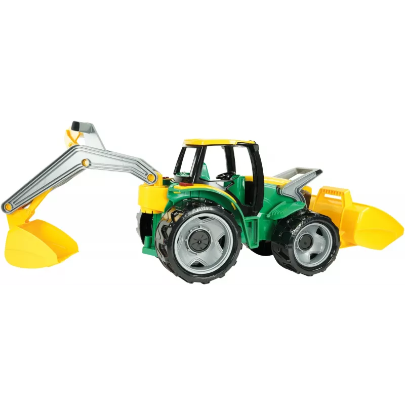 Traktori Lena GIGA TRUCKS ZL-02080 etukuormaajalla & kaivinkoneella