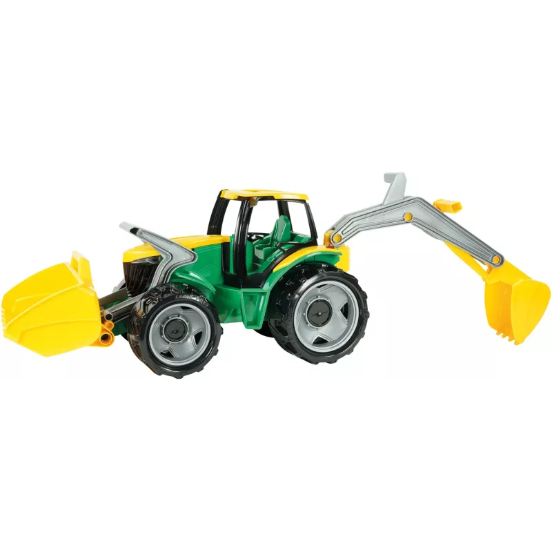Traktori Lena GIGA TRUCKS ZL-02080 etukuormaajalla & kaivinkoneella