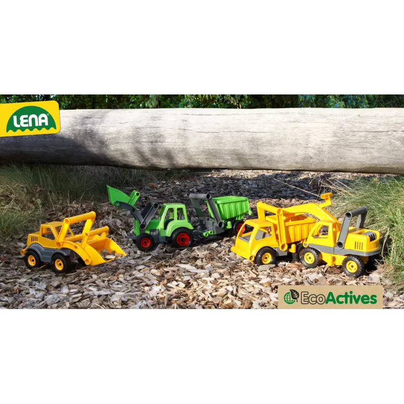 Traktori Lena EcoActives 04213 monivärinen muovi puu 2+