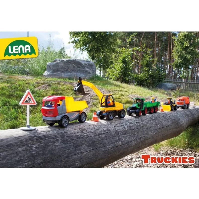 Lena Truckies jäteauto, kuorma-auto, 2 vuosi/vuotta, muovi, harmaa, oranssi