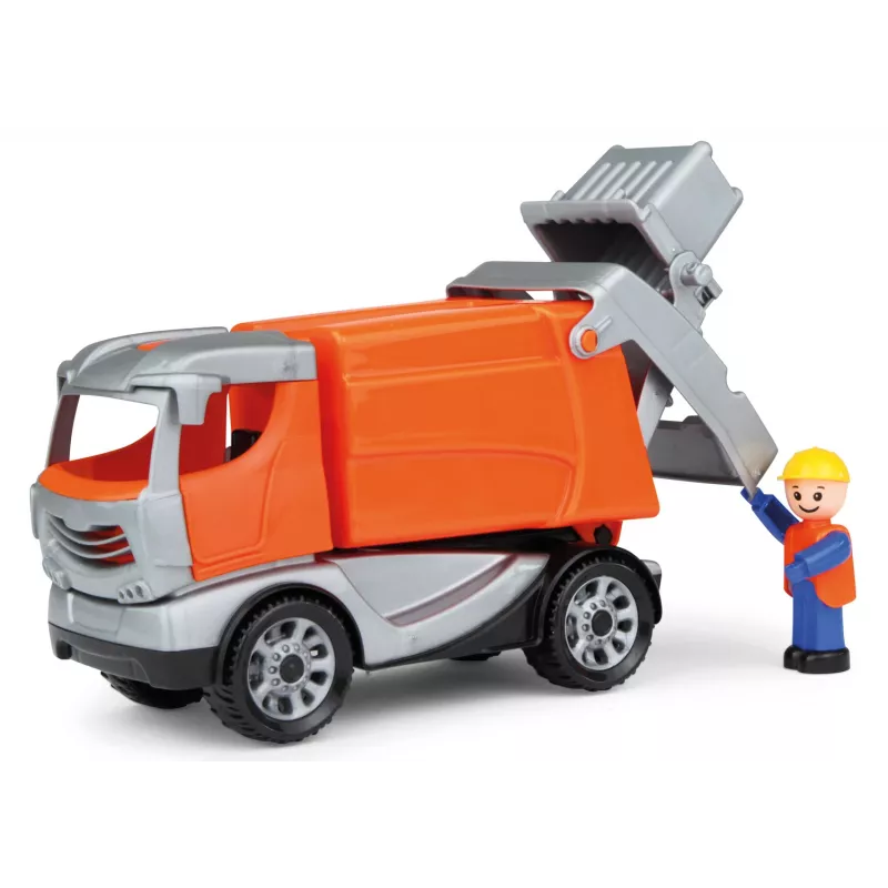 Lena Truckies jäteauto, kuorma-auto, 2 vuosi/vuotta, muovi, harmaa, oranssi