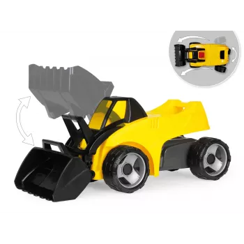 Kuormaaja Lena GIGA TRUCKS 02145 muovi teräs musta keltainen