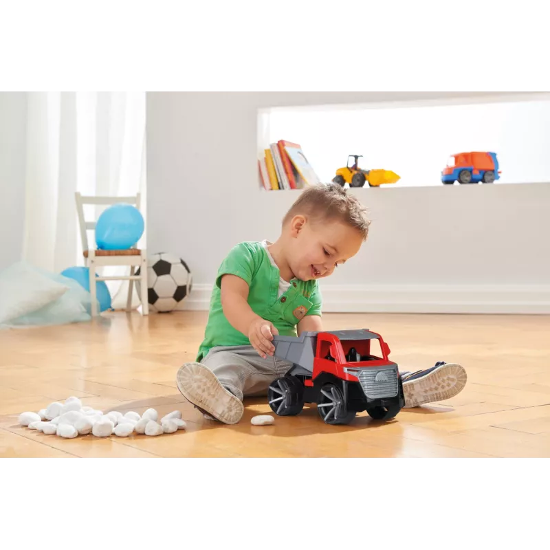 Lena TRUXX 29 cm kippiauto kumi teräs harmaa punainen