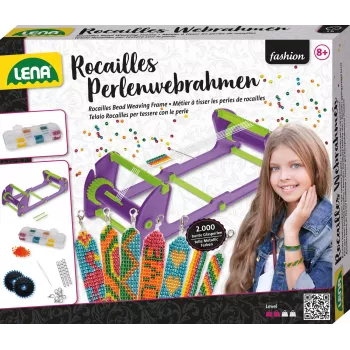Lena 42722 helmihelmikangaspuut Rocailles – korkeussäädettävä, kevyt kangaspuut