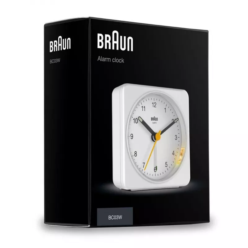 Braun BC03W kvarts herätyskello valkoinen