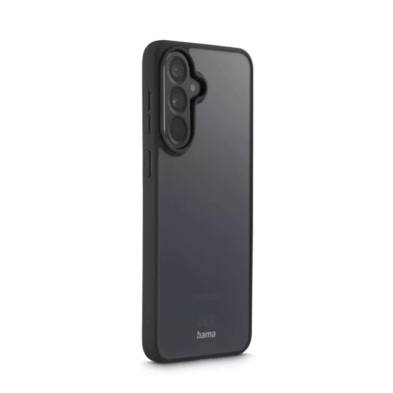 Hama Frame Protect puhelinkotelo Samsung Galaxy A57 5G:lle — musta / läpinäkyvä