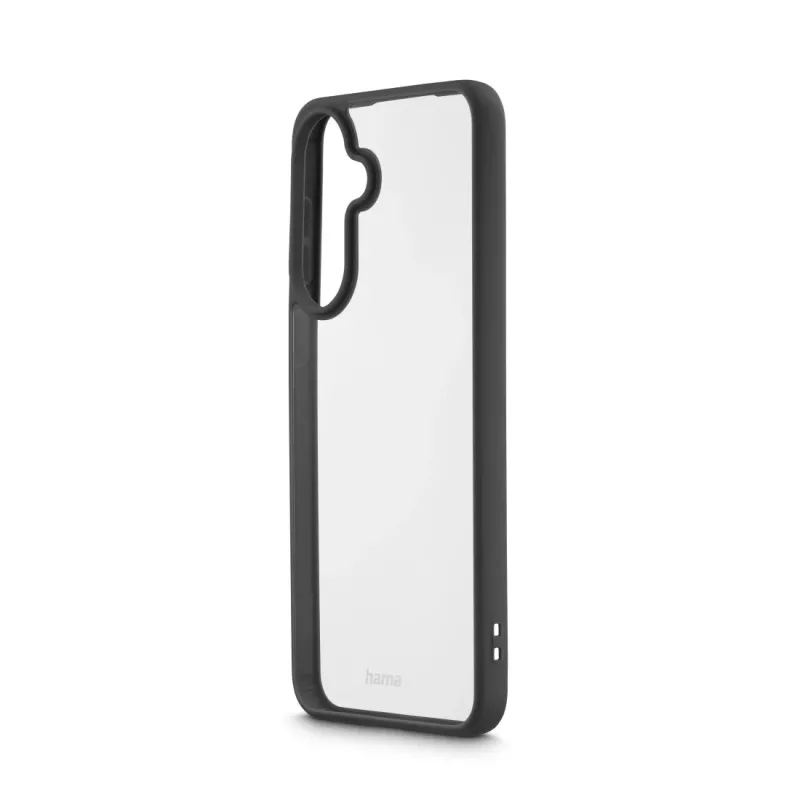 Hama Frame Protect puhelinkotelo Samsung Galaxy A57 5G:lle — musta / läpinäkyvä