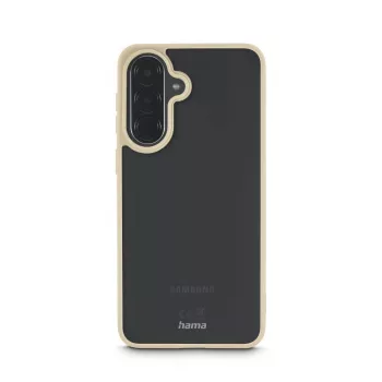 Hama Frame Protect puhelinkotelo Samsung Galaxy A57 5G:lle – kotelotyyppi, sopii 17 cm (6,7 tuuman) näytölle, beige läpinäkyvä