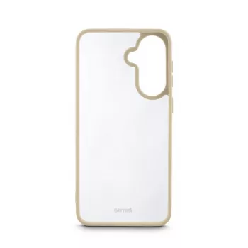 Hama Frame Protect puhelinkotelo Samsung Galaxy A57 5G:lle – kotelotyyppi, sopii 17 cm (6,7 tuuman) näytölle, beige läpinäkyvä