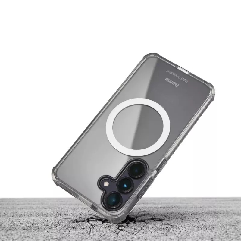 Hama Extreme Protect puhelinkotelo Samsung Galaxy S25 FE:lle, 17 cm (6,7 tuumaa), läpinäkyvä