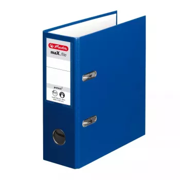 herlitz PP-arkistokansio 10842326, A5 pysty, 75 mm selkä, sininen