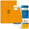 HERMA A4 99,1x67,7 mm -itseliimautuvat tulostintarrat neon-tarrat