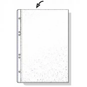 Rexel A6 PP-tasku 80 mikronia ylhäältä avoin kohokuvioitu, A6, läpinäkyvä, 125 mm, 20 mm, 150 mm, 109 g