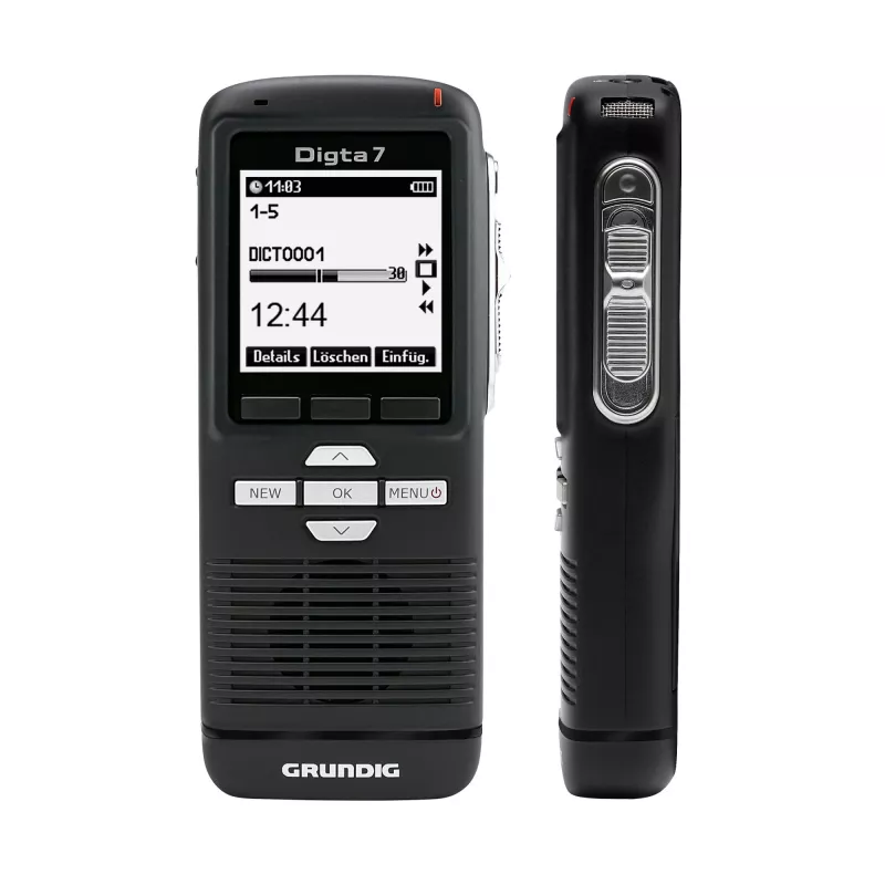 Grundig Digta 7 stand-alone-sarja sisäinen muisti ja flash-muistikortti musta