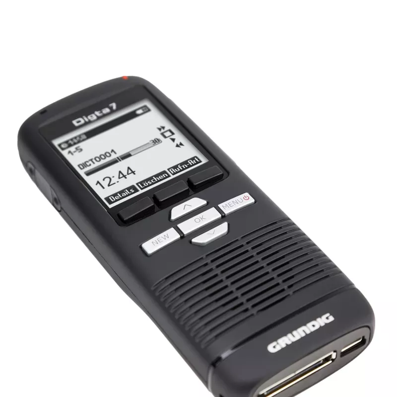 Grundig Digta 7 stand-alone-sarja sisäinen muisti ja flash-muistikortti musta