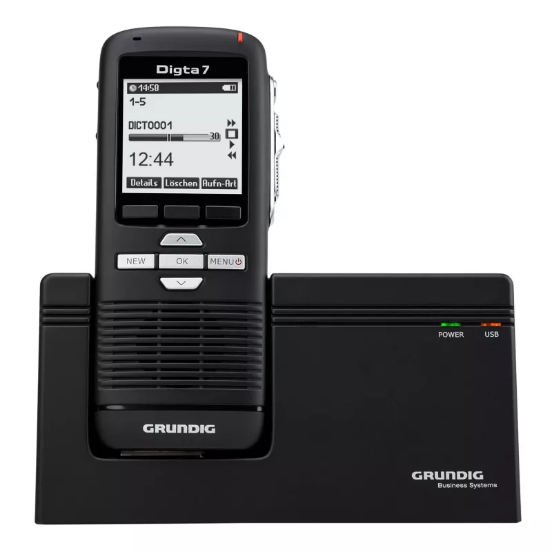 Grundig Digta 7 stand-alone-sarja sisäinen muisti ja flash-muistikortti musta