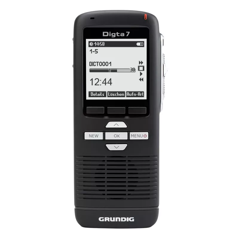 Grundig Digta 7 stand-alone-sarja sisäinen muisti ja flash-muistikortti musta