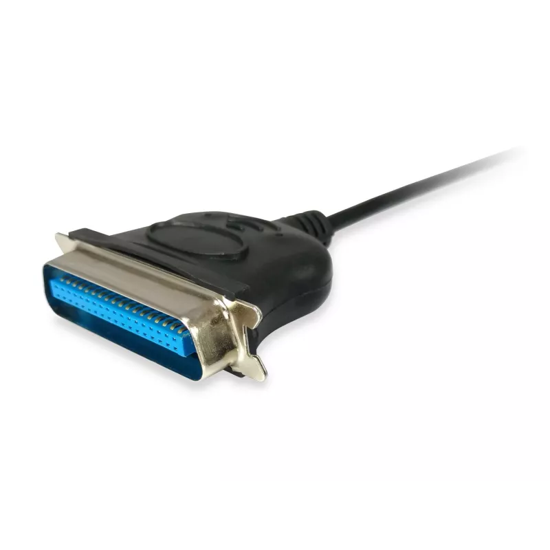 Equip USB-A - rinnakkaisliitäntä (Centronics 36) -sovitinkaapeli, 1,5 m, musta
