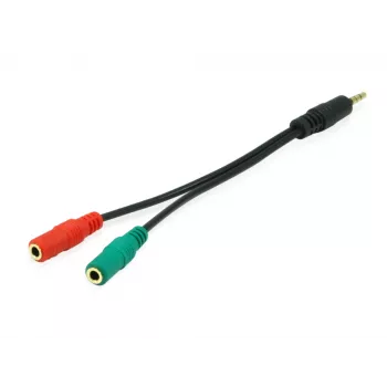 Equip 147943 audiokaapeli 1,5 m 2 x 3,5 mm 3,5 mm musta