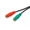Equip 147943 audiokaapeli 1,5 m 2 x 3,5 mm 3,5 mm musta