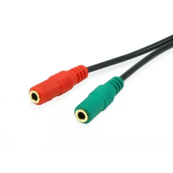 Equip 147943 audiokaapeli 1,5 m 2 x 3,5 mm 3,5 mm musta
