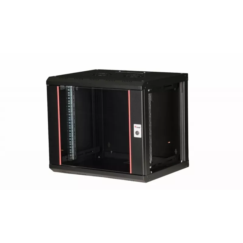 Equip Pro Mount 19 tuuman kaappi, 9HE, 600X450MM, RAL9005 musta