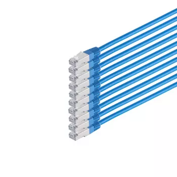 Verkkokaapeli S/CONN 75711-H0.25B-SET10 sininen 0,25 m