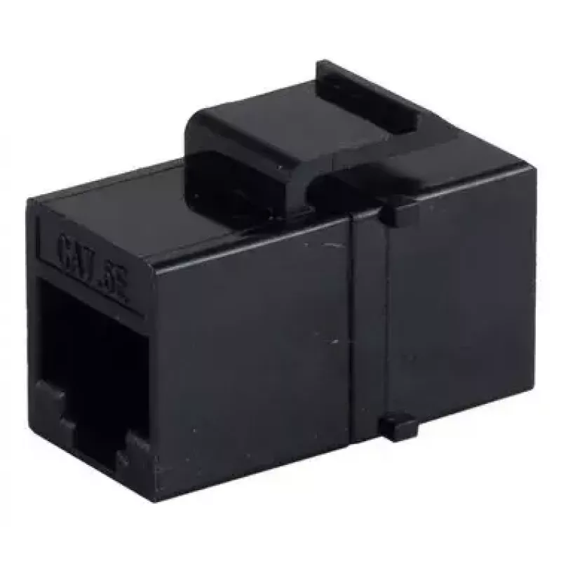 Keystone-moduuli ShiverPeaks S/CONN 08-10005 litteä musta RJ-45