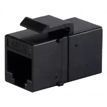 Keystone-moduuli ShiverPeaks S/CONN 08-10005 litteä musta RJ-45