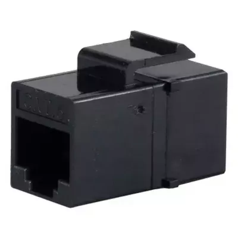 Keystone-moduuli ShiverPeaks S/CONN 08-10006 litteä musta RJ-45
