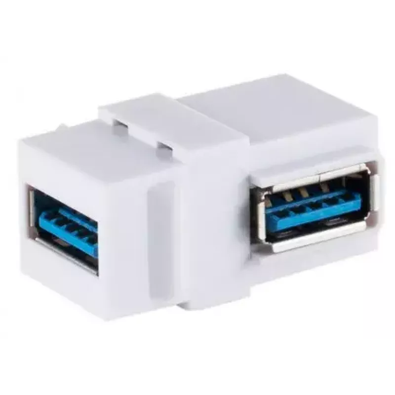 Keystone-moduuli ShiverPeaks S/CONN 08-10042 kulma USB A valkoinen