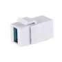 Keystone-moduuli ShiverPeaks S/CONN 08-10042 kulma USB A valkoinen