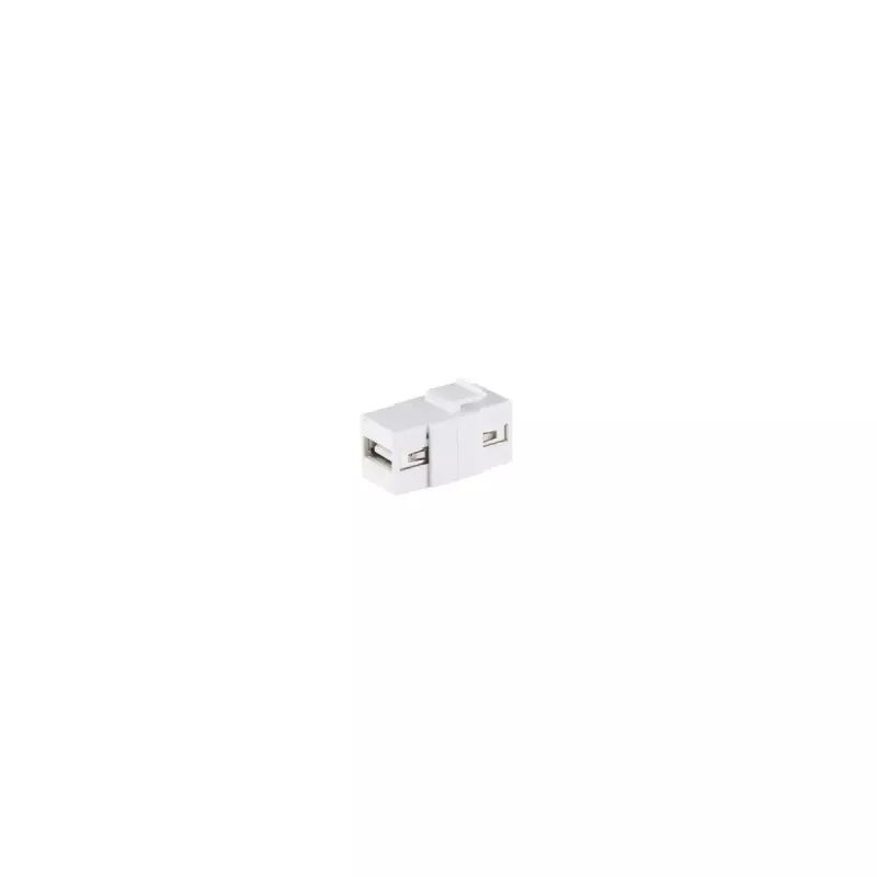 Keystone-moduuli ShiverPeaks S/CONN 08-10043 litteä valkoinen USB A