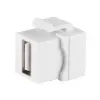 Keystone-moduuli ShiverPeaks 08-10044 litteä valkoinen USB A