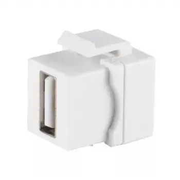 Keystone-moduuli ShiverPeaks 08-10044 litteä valkoinen USB A