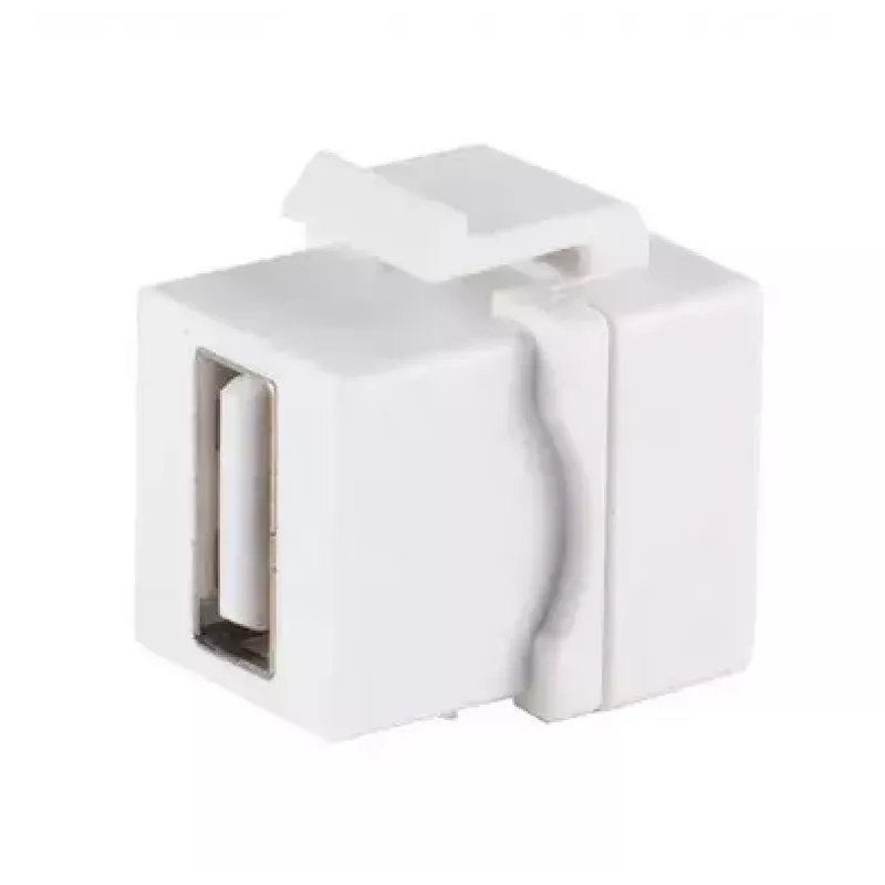 Keystone-moduuli ShiverPeaks 08-10044 litteä valkoinen USB A