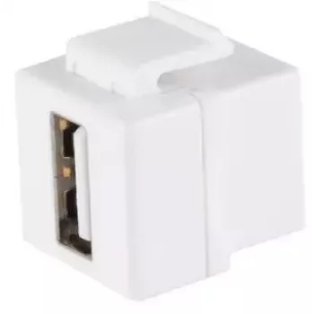 Keystone-moduuli ShiverPeaks 08-10044 litteä valkoinen USB A