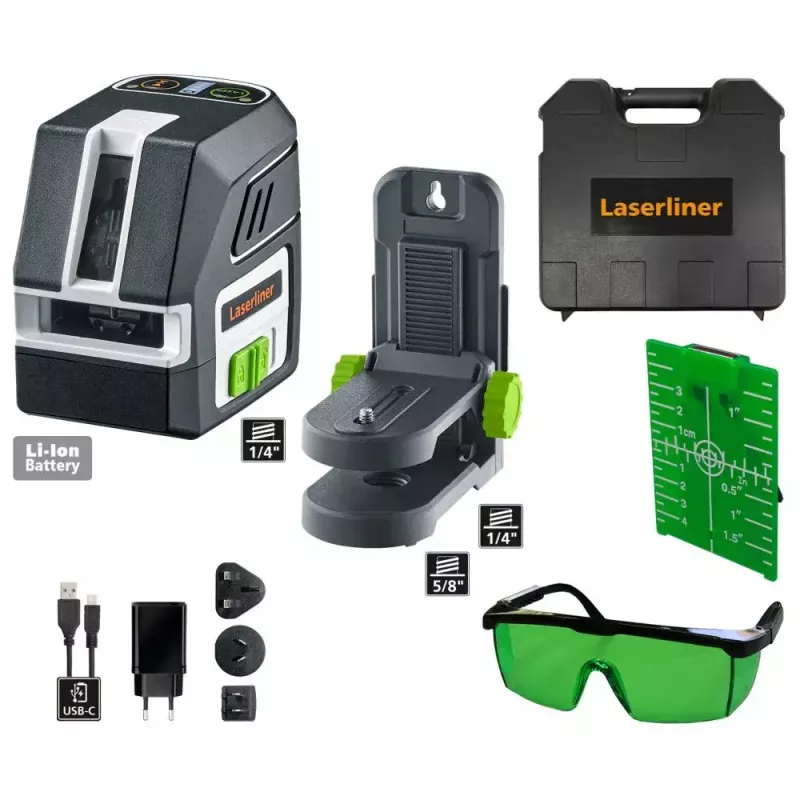 Viivalaser Laserliner PocketCross-Laser 2G vaaka pysty monivärinen