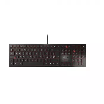 CHERRY KC 6000 ohut näppäimistö USB sveitsi musta