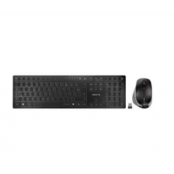 CHERRY DW 9500 ohut näppäimistö hiiri sisältyy yleismalli RF langaton + Bluetooth AZERTY ranska musta, harmaa