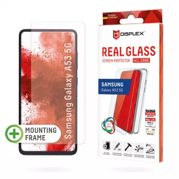 Displex näytönsuojakalvo + kotelo Samsung Galaxy A53 5G, karkaistu lasi
