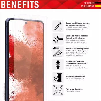 Displex näytönsuojakalvo + kotelo Samsung Galaxy A53 5G, karkaistu lasi
