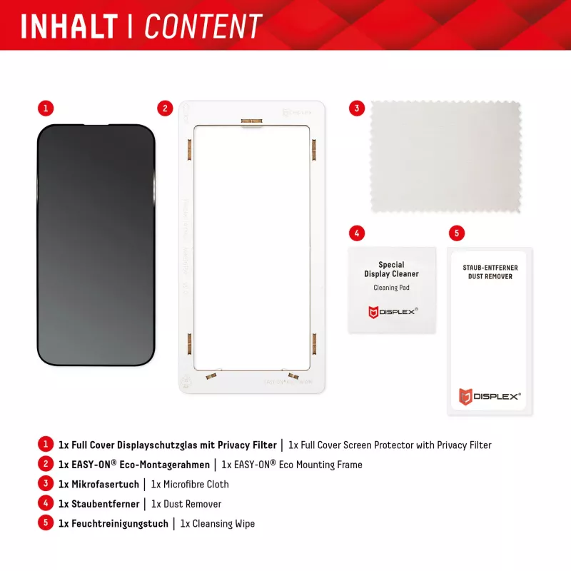 Displex Privacy Screen Protector (10H) Samsung Galaxy S22/S23, Eco-asennuskehys, katseenestosuodatin