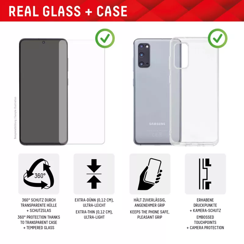 Displex näytönsuojakalvo + kotelo Samsung Galaxy A54 5G karkaistu lasi