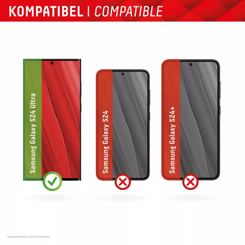 Displex Privacy Screen Protector (10H) Samsung Galaxy S24 Ultra, Eco Mounting Frame, katseenestosuodatin