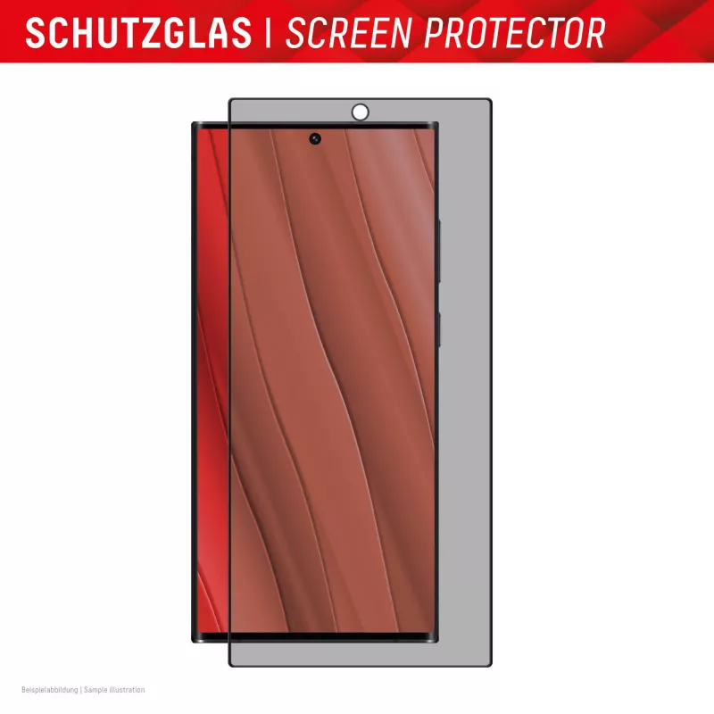 Displex Privacy Screen Protector (10H) Samsung Galaxy S24 Ultra, Eco Mounting Frame, katseenestosuodatin