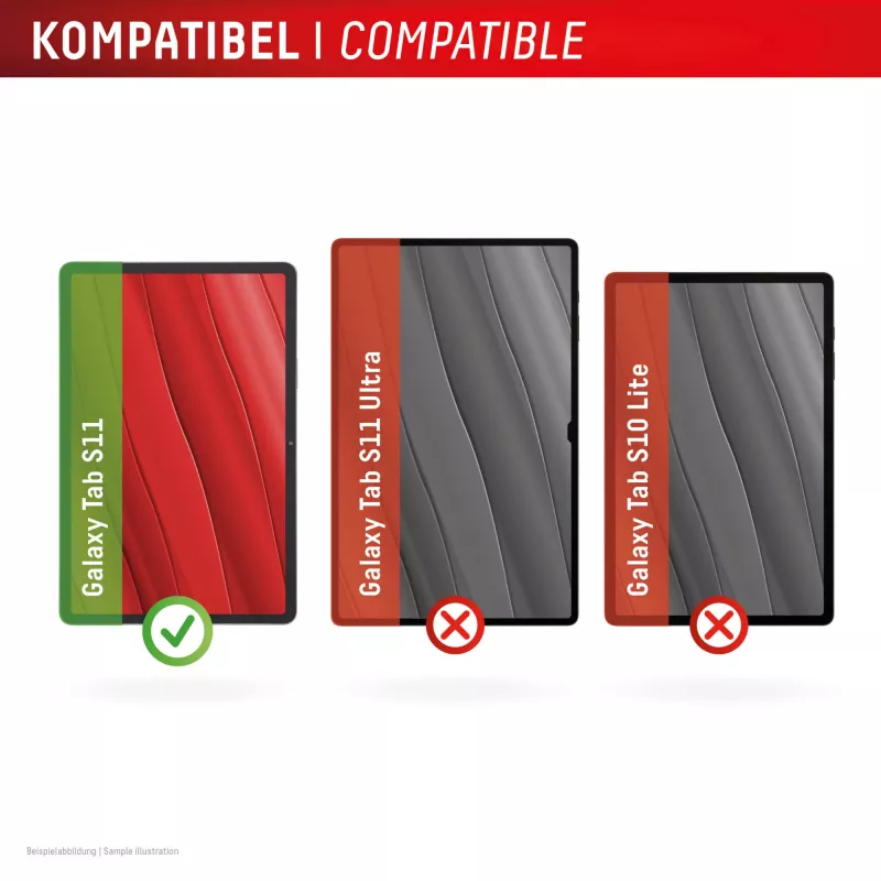 Displex Tablet Glass (9H) Samsung Galaxy Tab S11, Eco-asennuskehys, särkymätön