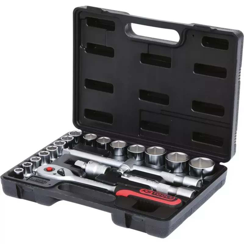 Hylsyavainsarja KS Tools 911.0620 1/2 tuuman vääntö 20 hylsyä 3,3 kg