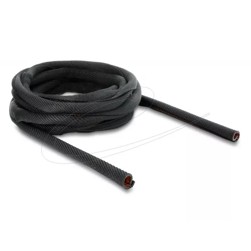 Kaapelinsuojasukka itsesulkeutuva kaksikerroksinen DELOCK 5 m × 16 mm, musta